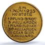 Germany Weimar Inflation 1 November MS 63 PCGS brass medal 1923
