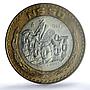 Mexico 50 pesos Nino Nine Heroes KM-571 History MS 66 PCGS bimetal coin 1995