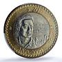Mexico 20 pesos Republic KM-638 Millennium Paz MS 65 PCGS bimetal coin 2000