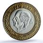 Mexico 20 pesos Republic Longer Stems KM-561 Hidalgo MS63 PCGS bimetal coin 1993