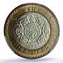 Mexico 10 pesos Republic KM-616 Aztec Sun MS 66 PCGS bimetal coin 1998