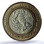 Mexico 10 pesos Republic KM-616 Aztec Sun MS 66 PCGS bimetal coin 1998