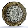 Mexico 10 pesos Republic KM-553 Aztec Sun MS 67 PCGS bimetal coin 1992