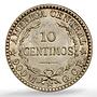 Costa Rica 10 centimos First Republic KM-146 MS 65 PCGS silver coin 1914