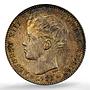 Spain 1 peseta Alfonso XIII KM-706 Calico-44 MS 64 PCGS silver coin 1900 SM V