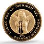 El Salvador 25 colones Independence Fecundidad Dali PR 68 PCGS gold coin 1971