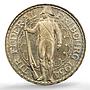 Switzerland 5 francs Fribourg Shooting Festival R-431 MS64 PCGS silver coin 1934