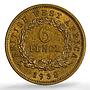 West Africa British 6 pence George VI KM-22 MS 62 PCGS NiBrass coin 1938