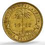 West Africa British 1 shilling George VI KM-23 MS 62 PCGS NiBrass coin 1942