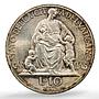 Vatican 10 lire Pius XII KM-38 Bermann-3387 MS 64 PCGS silver coin 1942
