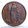 Belgium 5 francs Leopold I II 50 Years History KM-8a UNC PCGS copper coin 1880
