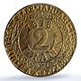 Belgium Ghent 2 franken German Occupation Coinage KM-Tn5 MS65 PCGS coin 1918