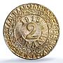 Belgium Ghent 2 franken German Occupation Coinage KM-Tn5 MS65 PCGS coin 1918