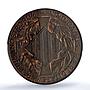 Spain Barcelona 5 centimos Catalanist Union Horsemans MS64 PCGS bronze coin 1900