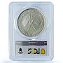 Ajman 10 riyals Lenin Matte USSR History Politics MS 66 PCGS silver coin 1970