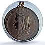 Great Britain Queen Victoria Jubilee Railway Crewe Trains MS 64 PCGS medal 1887