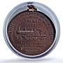Great Britain Queen Victoria Jubilee Railway Crewe Trains MS 64 PCGS medal 1887