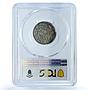 Bulgaria 1 lev King Ferdinand I Coinage KM-13 AU55 PCGS silver coin 1891