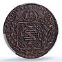 Brazil 37 1/2 reis King Pedro Peter I Golden Vintem XF45 PCGS copper coin 1825