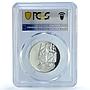 Czech Republic 200 korun Victory over Fascism Dove Bird PR68 PCGS Ag coin 1995