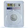 Mongolia 20 mongo Republic Coinage China Mint KM-26 MS66 PCGS aluminum coin 1959
