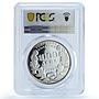 Bulgaria 1000 leva Year of the Child KM-232 UNICEF PR 68 PCGS silver coin 1997