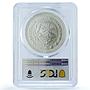 Mexico 1 onza Libertad Angel of Independence KM-613 MS 67 PCGS silver coin 1997
