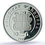 Andorra 10 diners Chopin Paris KM-318 Music Composer PR 67 PCGS silver coin 2009