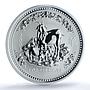 Australia 1 dollar Year Goat KM-665 Lunar Series 1 MS 70 PCGS silver coin 2003