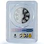 Ecuador 1 sucre Cotopaxi Ibero-American Nature PR 69 PCGS silver coin 2017