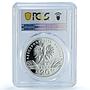 Poland 20 zlotych Swallowtail Machaon Y#415 Butterfly PR67 PCGS silver coin 2001