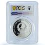 Vietnam 10000 dong Year Snake KM-57 Lunar Calendar PR 68 PCGS silver coin 2001