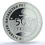 Kazakhstan 500 tenge Horseman Airakty Petroglyphs PR 70 PCGS silver coin 2005