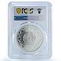 Kazakhstan 500 tenge Tobet Gilt KM-292 Sheep Dog PR 70 PCGS silver coin 2014