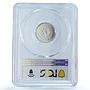 Mexico 1/10 onza Libertad Angel Independence KM-543 MS 67 PCGS silver coin 1992