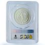 Mexico 1/2 onza Libertad Angel of Independence KM-612 MS67 PCGS silver coin 1997