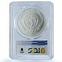 Mexico 5 pesos Dintel 26 KM-578 Precolombina Maya MS 68 PCGS silver coin 1994