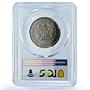 Afghanistan 50 afghanis Ferrari KM-1016 Car MS 66 PCGS CuNi coin 1986