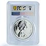 Fiji 1 dollar Independence KM-33a Elizabeth II PR 62 PCGS silver coin 1970