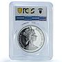 Gibraltar 1 crown Stegosaurus Preserve Dinosaurs PR 66 PCGS silver coin 1993