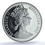Gibraltar 1 crown Stegosaurus Preserve Dinosaurs PR 66 PCGS silver coin 1993