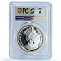 Isle of Man 1 oz Angel Archangel Michael Gilt KM-522 PR 66 PCGS silver coin 1995