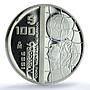 Mexico 100 pesos Football World Cup KM-505 Net Ball PR 68 PCGS silver coin 1985