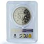 Nepal 25 rupees Birendra Bikram Coronation KM-838a PR 66 PCGS silver coin 1974