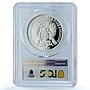 Sao Tome 1000 dobras Independence KM-49 Anniversary PR 67 PCGS silver coin 1990