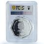 Cook Islands 5 dollars Saint George Dragon Gilt PR 69 PCGS silver coin 2009