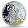 Cook Islands 5 dollars Saint George Dragon Gilt PR 69 PCGS silver coin 2009