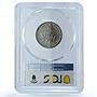 France 1 franc Republic Piedfort KM-P401 Sower SP 70 PCGS nickel coin 1968