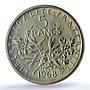 France 5 francs Republic Piedfort KM-P404 Sower SP 69 PCGS silver coin 1968