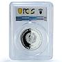 Transnistria 100 roubles Capricorn Zodiac Signs Goat PL 70 PCGS silver coin 2005